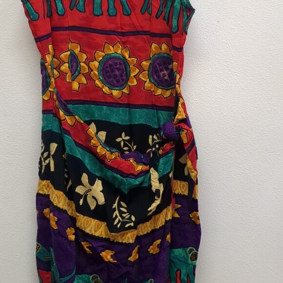 Vintage Jessica Howard Elephant wrap dress size 10 - Picture 5 of 9